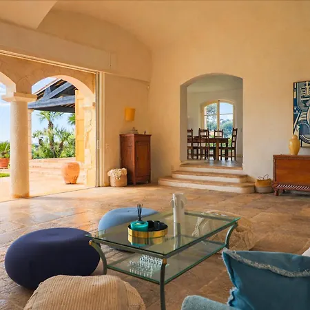 Villa Magnifique Provençal Avec Piscine Et Vue Antibes